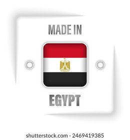 Made in Egypt graphic and label. Element of impact for the use you want to make of it.