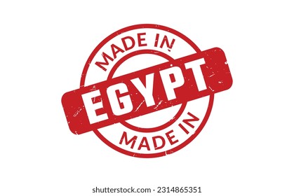 Made In Egypt Rubber Stamp