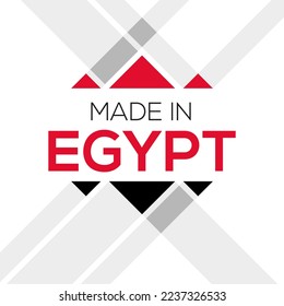 Made in Egypt, vector illustration.