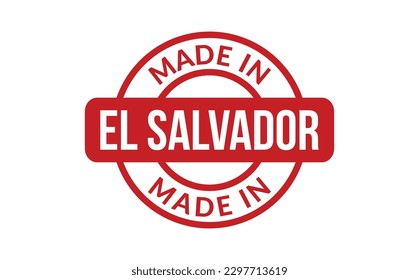 Made In El Salvador Rubber Stamp