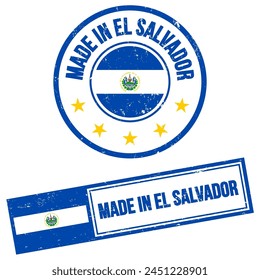 Made in El Salvador Stamp Sign Grunge Style