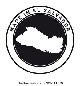 Made in El Salvador vector logo sticker button