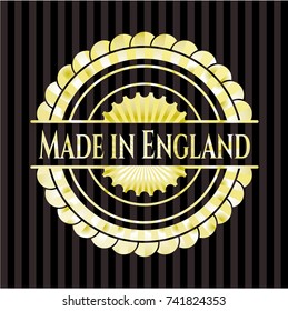 Made in England gold badge