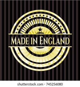 Made in England gold badge or emblem