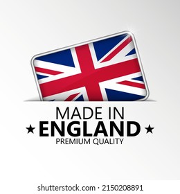 Made in England graphic and label. Element of impact for the use you want to make of it. svg