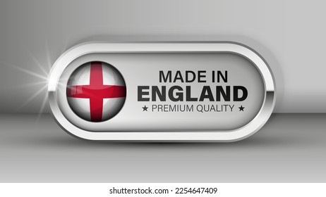 Made in England graphic and label. Element of impact for the use you want to make of it.