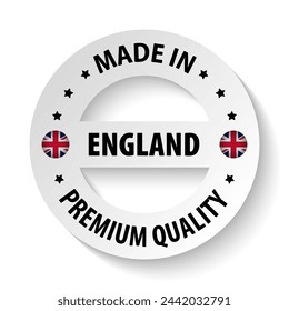 Made in England Grafik und Label. Element der Wirkung für die Nutzung, die Sie daraus machen wollen.