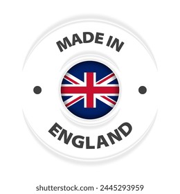 Made in England graphic and label. Element of impact for the use you want to make of it.