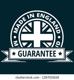 Made in England label illustration