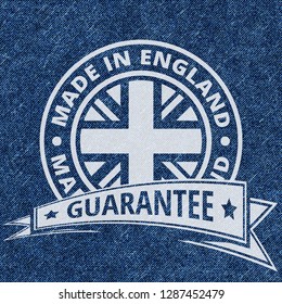 Made in England label illustration