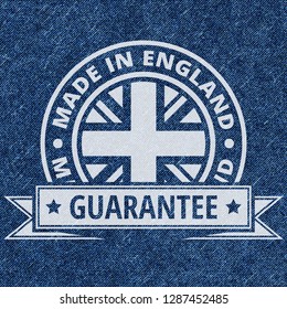Made in England label illustration