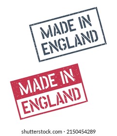 made in England stamp set, made in England product emblem