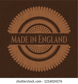 Made in England wooden emblem