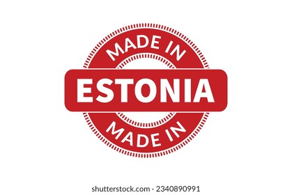 Fabricado En Estonia Con Sello De Goma