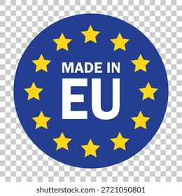 Made in EU mit Europaflagge