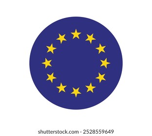 Made in EU-Label oder Aufkleber, Europäische Union Flag Vektor