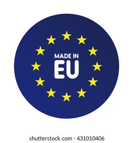 Made in Europe (EU) vector sign