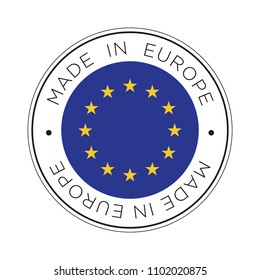 Made in Europe flag icon.