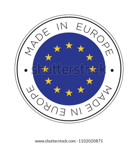 Made in Europe flag icon.
