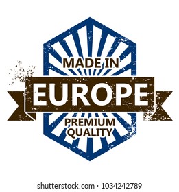 Made in Europe Stamp