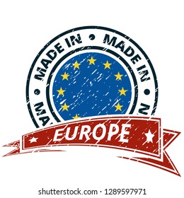 Made in European Union illustration