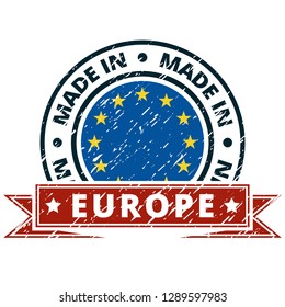 Made in European Union illustration