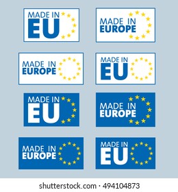 Made in European Union labels