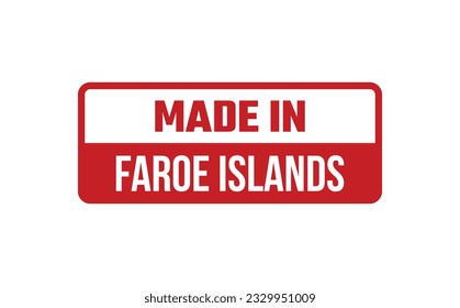Made In Faroe Islands Rubber Stamp