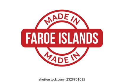 Made In Faroe Islands Rubber Stamp