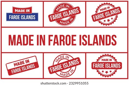Made In Faroe Islands Rubber Stamp Set