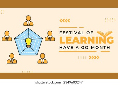 I made a Festival of Learning Have a Go Month design with a combination of orange, black and using icons that are suitable for that holiday