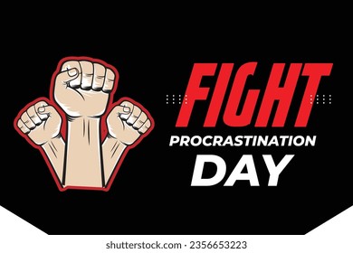 Hice un diseño de Fight Procrastination Day con una muy buena mezcla de oscuros y claros fondos que son adecuados para ser usados en todos los medios, usted también puede editarlos. Consíguelo ahora en calidad de 300 pi