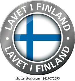 made in finland flag metal icon 
