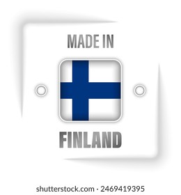 Made in Finland graphic and label. Element of impact for the use you want to make of it.