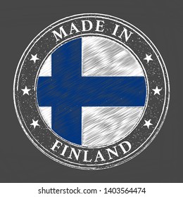 Made in Finland stamp vector illustration.