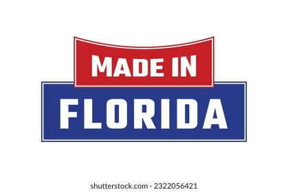 Fabricado En Florida Vector De Sello