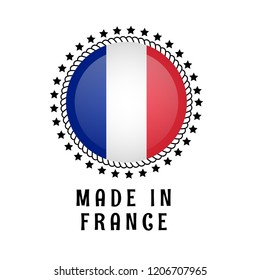 Made in France - france button.