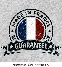 Made in France button illustration