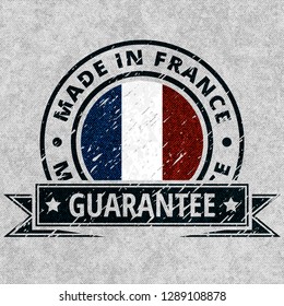Made in France button illustration