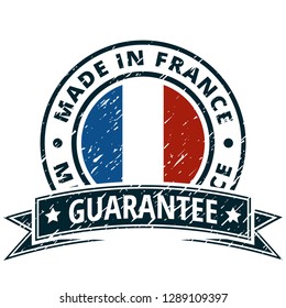 Made in France button illustration