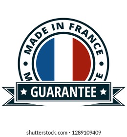 Made in France button illustration
