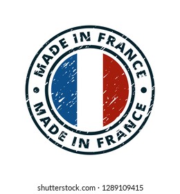 Made in France button illustration