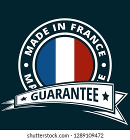 Made in France button illustration