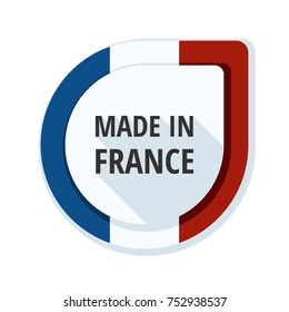 Made in France button illustration