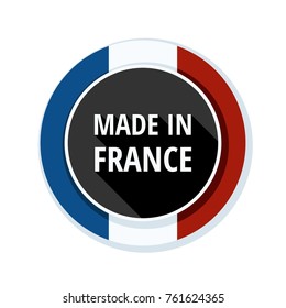 Made in France button illustration