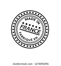 made in france emblem, label, badge,sticker, logo. Designed for your web site design, logo, app, UI. fabrique en