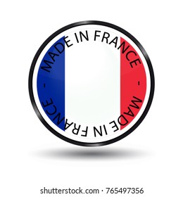 Made In France Glossy Button