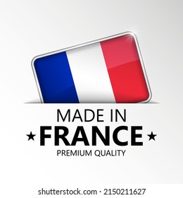 Made in France graphic and label. Element of impact for the use you want to make of it.