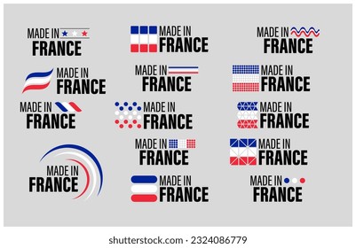 Made in France graphic and label set. Element of impact for the use you want to make of it.