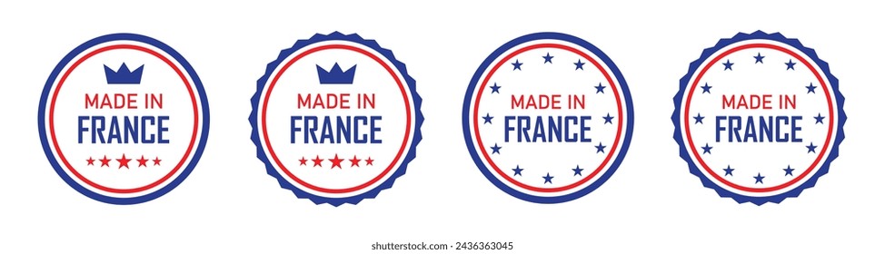 Made in France icon, vector illustration